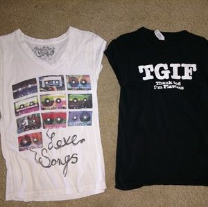 Two medium girls shirts